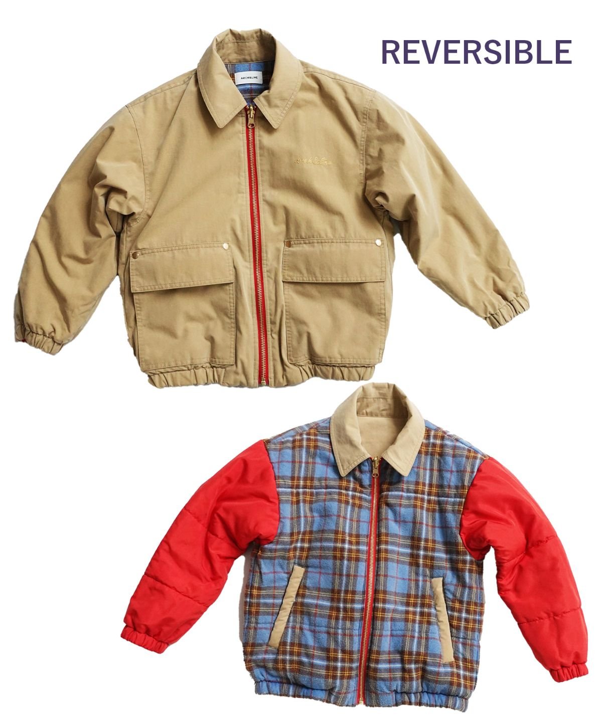 OG×RE.NY REVERSIBLE ZIP BLOUSON